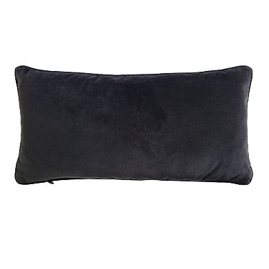 Edie@Home Upward Dog Embroidered Decorative Pillow
