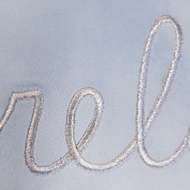 Edie@Home 'Relax' Embroidered Decorative Pillow