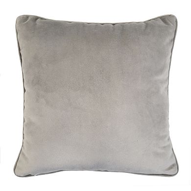 Edie@Home 'Relax' Embroidered Decorative Pillow