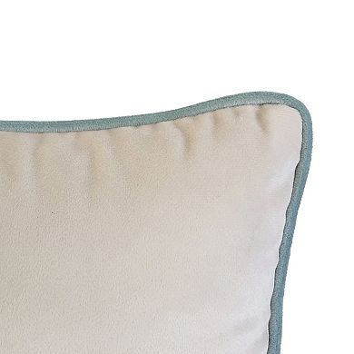 Edie@Home 'Relax' Embroidered Decorative Pillow