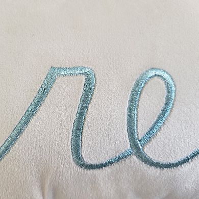 Edie@Home 'Relax' Embroidered Decorative Pillow