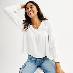 White dressy clearance blouses for juniors