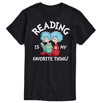 Men's Dr Seuss Reading Is My Favorite Graphic Tee