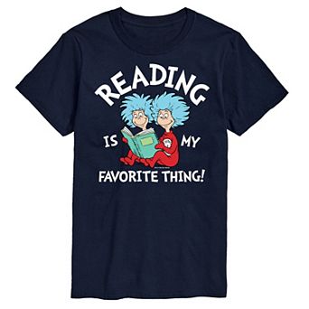 Men's Dr Seuss Reading Is My Favorite Graphic Tee