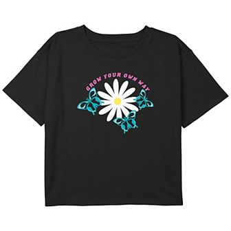 Girls 7-16 Grow Your Own Way Boxy Crop Graphic Tee