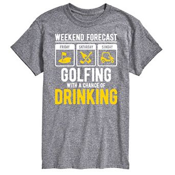 Men's Weekend Forecast Golfing Graphic Tee