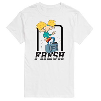 Big & Tall Hey Arnold! "Fresh" Boombox Graphic Tee