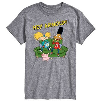 Big & Tall Hey Arnold! Gerald And Arnold On The Couch Graphic Tee