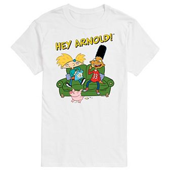 Big & Tall Hey Arnold! Gerald And Arnold On The Couch Graphic Tee