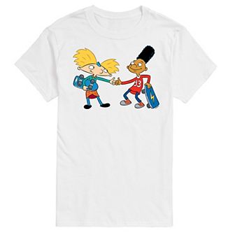 Big & Tall Hey Arnold! Gerald And Arnold's Secret Handshake Graphic Tee