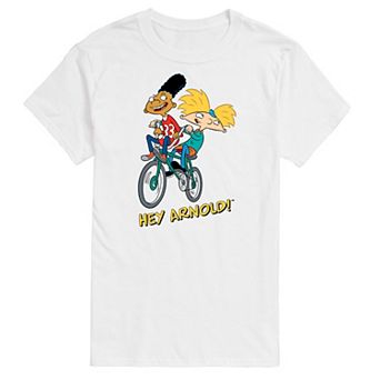 Big & Tall Hey Arnold! Gerald And Arnold Cycling Graphic Tee