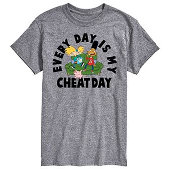 Big & Tall Hey Arnold! "Every Day Is My Cheat Day" Graphic Tee