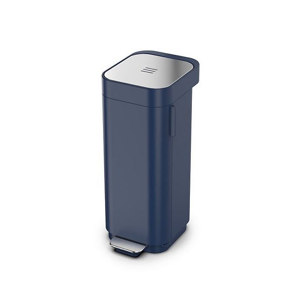 Joseph Joseph Porta 40L Easy-Empty Step Trash Can Midnight Blue