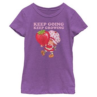 Girls 7-16 Strawberry Shortcake "Keep Going Keep Growing" Graphic Tee
