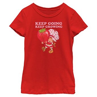 Girls 7-16 Strawberry Shortcake "Keep Going Keep Growing" Graphic Tee