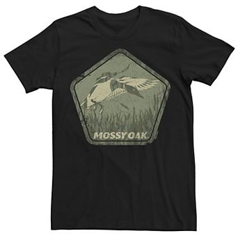 Big & Tall Mossy Oak Duck Flying Hexagon Graphic Tee