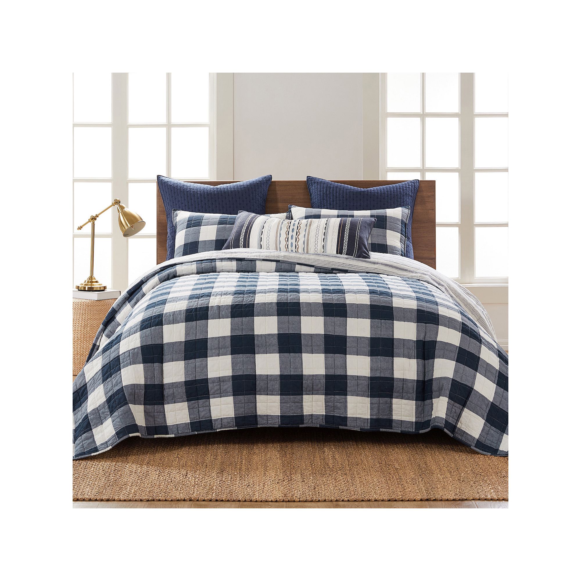Levtex Home Camden Navy Bedspread Set with Shams, Blue