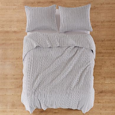 Levtex Home Tobago Stripe Charcoal Quilt Set with Shams