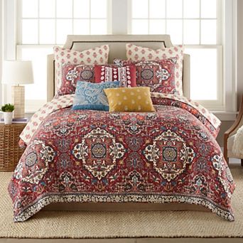 Levtex Home Khotan Red Quilt Set with Sham