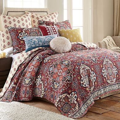 Levtex Home Khotan Red Quilt Set with Sham