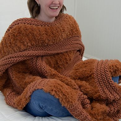 Donna Sharp Plush Knit Throw Blanket