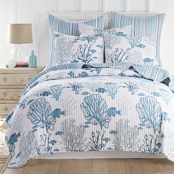 Levtex Home Lacey Sea Quilt Set with Shams