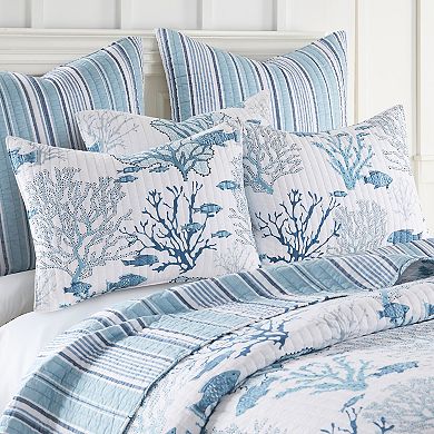 Levtex Home Lacey Sea Quilt Set with Shams