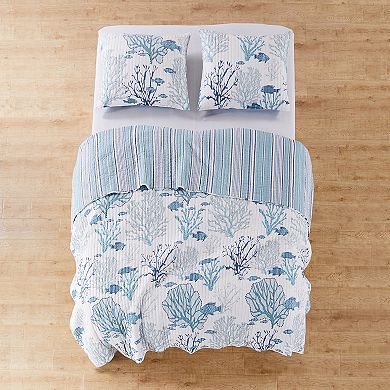 Levtex Home Lacey Sea Quilt Set with Shams