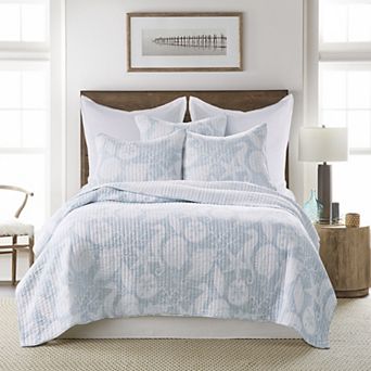 Levtex Home Stillwater Blue Quilt Set with Shams