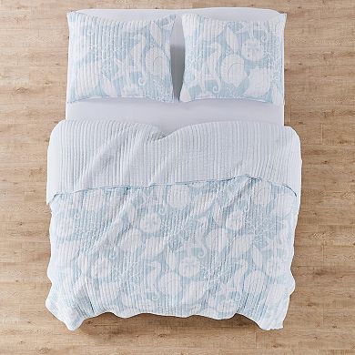 Levtex Home Stillwater Blue Quilt Set with Shams