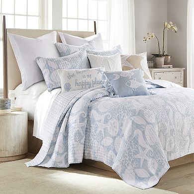 Levtex Home Stillwater Blue Quilt Set with Shams