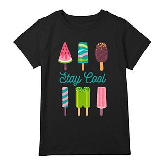 Girls 7-16 Stay Cool Popsicles Lineup Graphic Tee