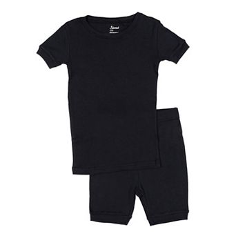 Leveret Toddler Two Piece Cotton Short Pajamas Neutral Solid Color