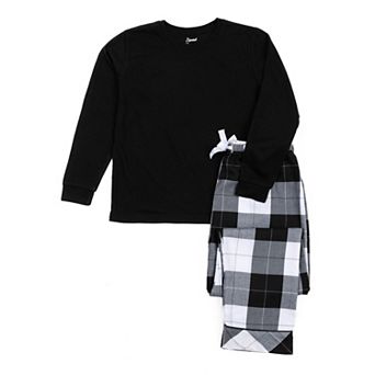 Leveret Little Kids Pajamas Poly Top And Flannel Feel Pants Plaid