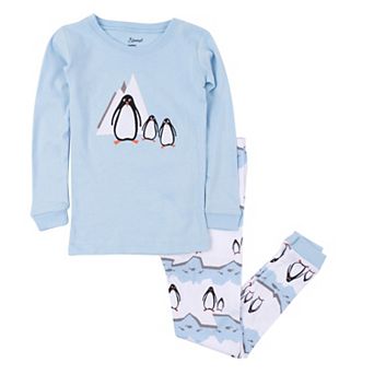 Leveret Baby Two Piece Cotton Pajamas Penguin