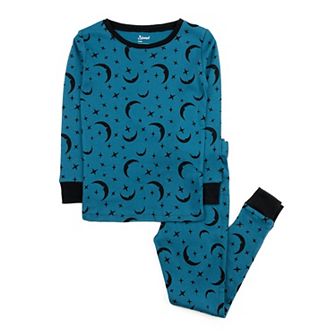 Leveret Little Kids Two Piece Cotton Pajamas Moon