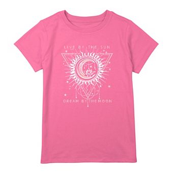 Girls 7-16 Live By The Sun Dream By The Moon Boho Graphic Tee