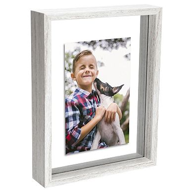 Malden Whitewash Floater 5" x 7" Frame