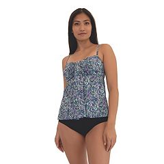 Women's A Shore Fit Beyond Eden Mesh Tummy Solutions Blouson Swim Top