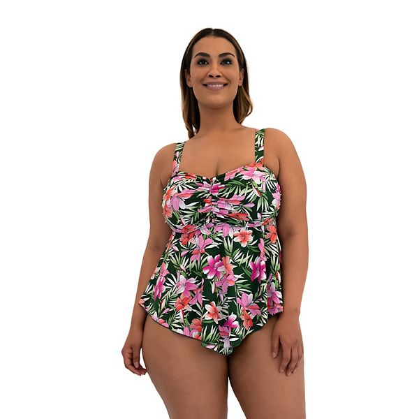 Kohl's plus best sale size bathing suits