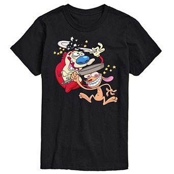 Big & Tall Ren & Stimpy Head Smash Graphic Tee