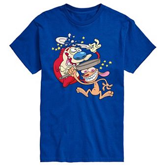 Big & Tall Ren & Stimpy Head Smash Graphic Tee
