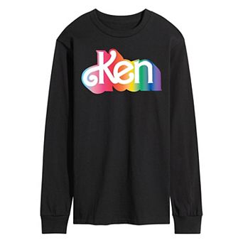 Men's Barbie Ken Logo Long Sleeve Graphic Tee