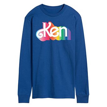 Men's Barbie Ken Logo Long Sleeve Graphic Tee