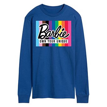Men's Barbie Own Your Unique Long Sleeve Graphic Tee
