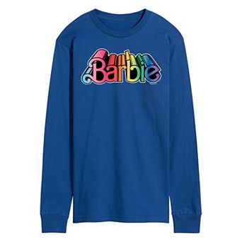 Men's Barbie Pride Logo Long Sleeve Graphic Tee