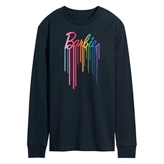 Men's Barbie Logo Long Sleeve Graphic Tee