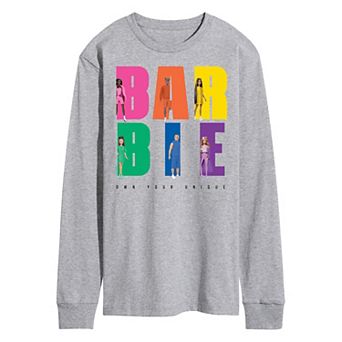 Men's Barbie Own Your Unique Long Sleeve Graphic Tee