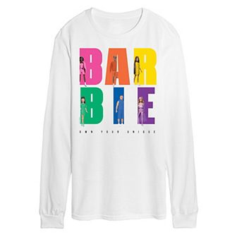 Men's Barbie Own Your Unique Long Sleeve Graphic Tee