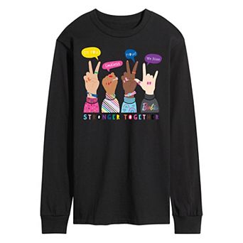 Men's Barbie Pride Doodle Long Sleeve Graphic Tee